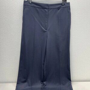 Argent Women’s Seasonless Wool Wide-Leg Pants – Navy – Size 12